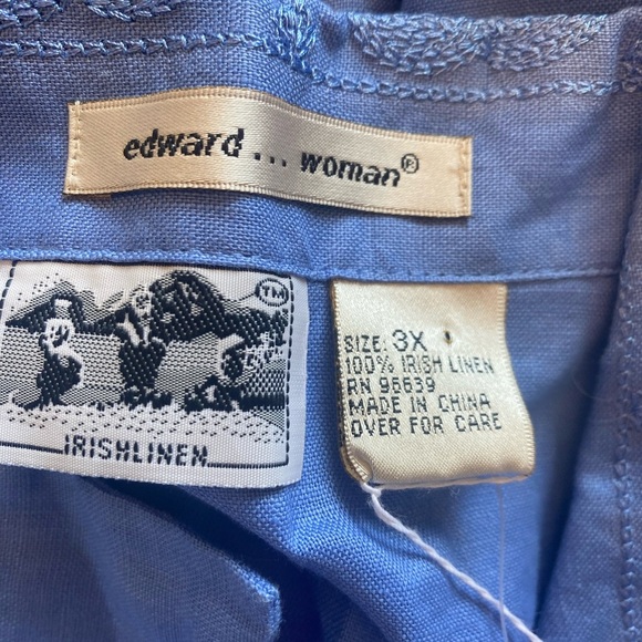 Irish Linen Edward Woman sleeveless blouse - Picture 6 of 12